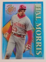 1995 Topps Stadium Club Clear-Cut Hal Morris Insert Baseball Card Reds