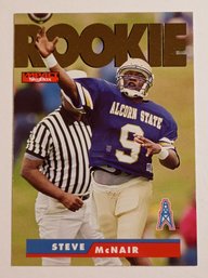 1995 SkyBox Impact Steve McNair Rookie Football Card Oilers