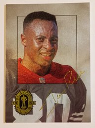 1993 Playoff Club Jerry Rice Football Card 49ers