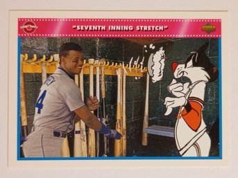 1992 Upper Deck Looney Toons Ken Griffey Jr / Sylvester Baseball Card Mariners #190