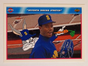 1992 Upper Deck Looney Toons Ken Griffey Jr / Buggs Bunny Baseball Card Mariners #91