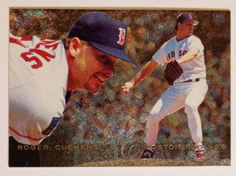 1995 Flair Roger Clemens Baseball Card Red Sox