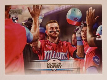 2025 Topps Stadium Club Connor Norby Rookie Baseball Card Marlins