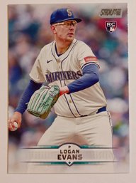 2025 Topps Stadium Club Logan Evans Rookie Baseball Card Mariners