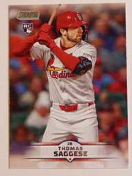 2025 Topps Stadium Club Thomas Saggese Rookie Baseball Card Cardinals