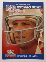 1990 Pro Set Joe Montana Pro Bowl Football Card 49ers