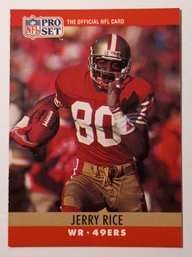 1990 Pro Set Jerry Rice Football Card 49ers