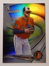 2022 Bowman Platinum Connor Norby Prospect Baseball Card Orioles