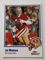 2002 Fleer Throwbacks Joe Montana Football Card 49ers