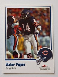 2002 Fleer Throwbacks Walter Payton Football Card Bears
