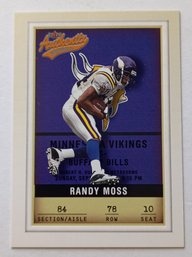 2002 Fleer Authentix Randy Moss Football Card Vikings