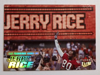 2001 Fleer Ultra Jerry Rice Football Card 49ers