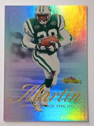 2000 Fleer Showcase Curtis Martin Football Card Jets