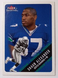 2000 Fleer Tradition Shaun Alexander Rookie Football Card Seahawks