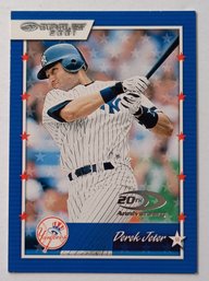 2001 Donruss Derek Jeter Baseball Card Yankees