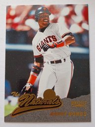 1996 Pinnacle Barry Bonds 'The Naturals' Baseball Card Giants