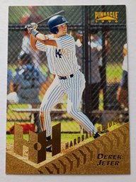 1996 Pinnacle Derek Jeter 'Hardball Heroes' Baseball Card Yankees