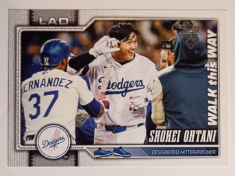 2026 Topps Celebration Walk This Way Shohei Ohtani SSP Short Print Baseball Card Dodgers