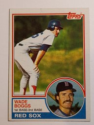 1983 Topps Wade Boggs Rookie Baseball Card Red Sox