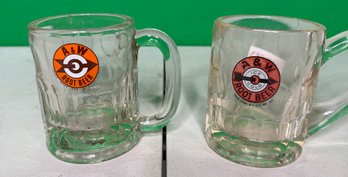 Vintage A&w Root Beer Glass Mugs ( Old LOGO)   --A1