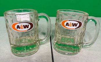 Vintage A&w Root Beer Glasses Pt 2 -- A4