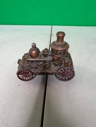 Vintage Cast Metal Train Engine Figurine -- A13