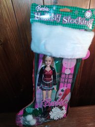 Vintage Unique Christmas Stocking Barbie Doll