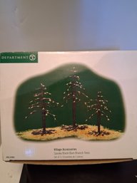 Department 56 Village Accessories Spooky Black Bare Branch Trees