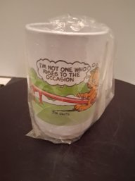 Vintage McDonald's Garfield Plastic Drinking Cup New