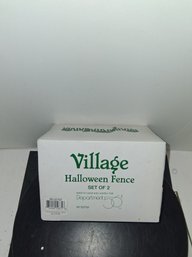 Vintage Department 56 Halloween Village Accessories Iron Fence