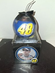 Vintage NASCAR Christmas Ornament Photo Box