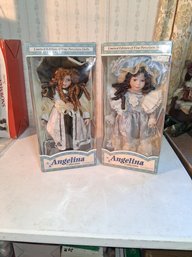 Vintage Limited Edition Fine Porcelain Angelina Dolls