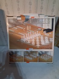 5th Ave Crystal 95 Piece 3 In 1chess Set