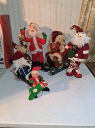 Vintage Christmas Stuffies And Annalee Dolls