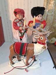 Vintage Christmas Three-piece Lot Animated Light Up