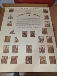 Loaded Box Of The Rinehart Indian Portraits Nice Collectible