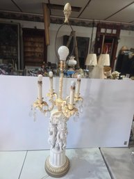 Astonishing Vintage Bisque Lamp