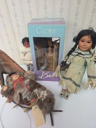 Vintage Native American, Inuit Dolls