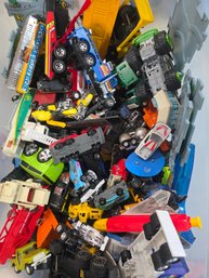 This Giant Bin Full Of Hundreds Of Vintage Diecast Toy Cars, Micromachines, Hot Wheels, Matchbox  Cars