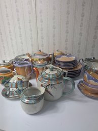 Large Lot Of Vintage Japanese Lusterware