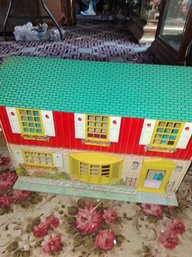 Antique Metal Child Dollhouse