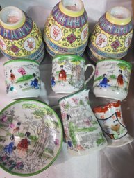 Collection Of Fine Japanese Porcelain, Part Of A Geisha Tea  Set