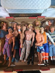 Collection Of Vintage Ken Dolls, Some From The 60s, Some  Disney Dolls