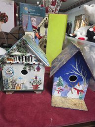 Two Birds Houses, Wooden