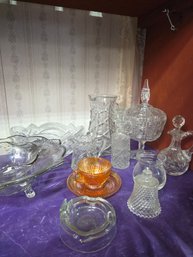 Large Lot Of Crystal And Glass