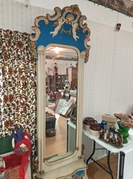 Antique Hall  Mirror Angels