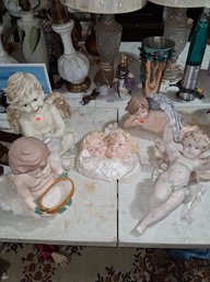 Large Ceramic Angel Lot