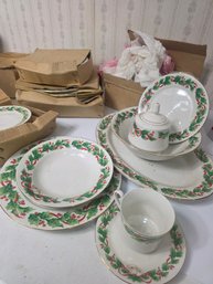 Sango Noel Christmas China Full Set For 8, New