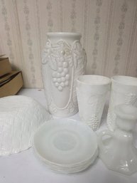 Milk Glass Lot