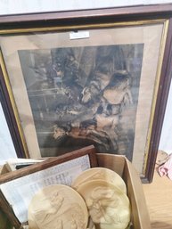 Prints And Collectable Plates Lot